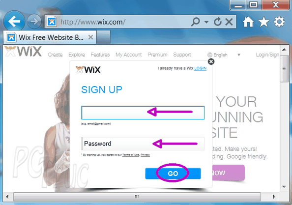 wix, créer son website, création de site web,création site